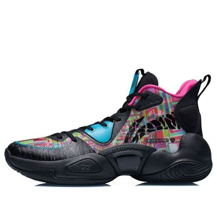 リーニン パワー 黒色 ブラック 'MULTI BLACK' スニーカー メンズ LI-NING POWER ABPR067-2 / BLACK MULTI COLOR