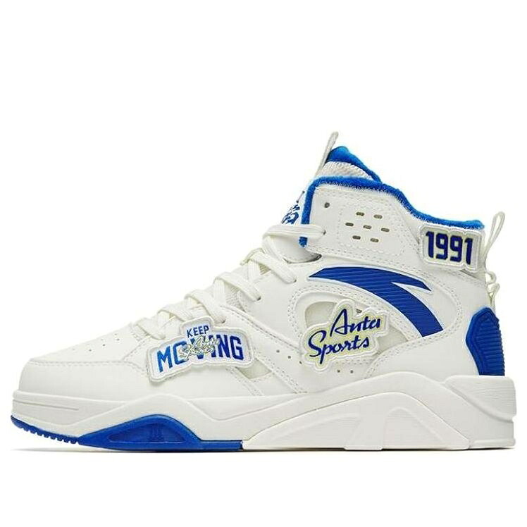 御機嫌 白いこと 白いこと 青み 青色 \u0027WHITE BLUE\u0027 スニーカー レディース ANTA (WMNS) FLAME 3 HIGH 122248088-10 / WHITE BLUE