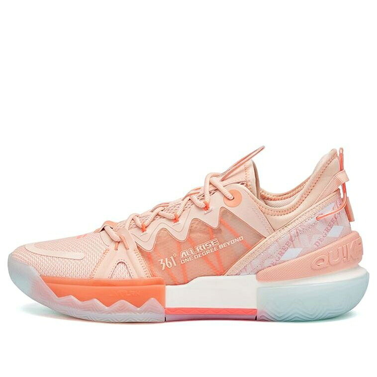橙 オレンジ色 サクラ色 2.0 \u0027ORANGE PINK\u0027 スニーカー メンズ 361 DEGREES 361 DEGREES BURNING BATTLE PRM 672221107-5 / ORANGE PINK