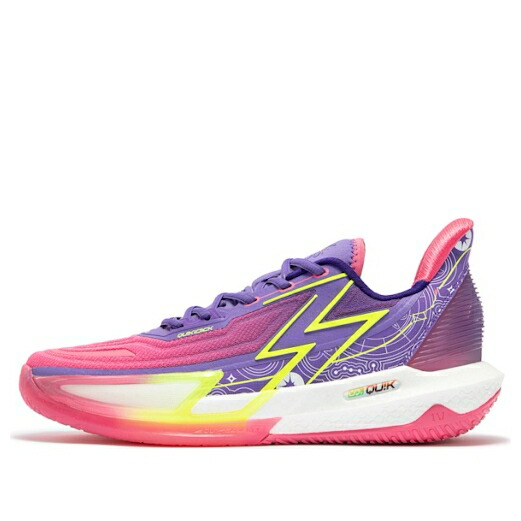 クイック プロ 紫 パープル 白色 ホワイト 4.0 'ZIWEI' スニーカー メンズ 361 DEGREES 361 DEGREES BIG3 QUICK PRO 672411104F-2 / PURPLE WHITE