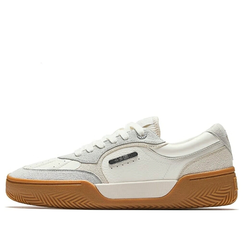 虎前日 貝殼 象牙色 サクラ色 薄墨色 薄墨色 \u0027IVORY GREY\u0027 スニーカー メンズ ANTA KAI TRIBE SHELL 112511801-3 / IVORY SHELL PINK GREY