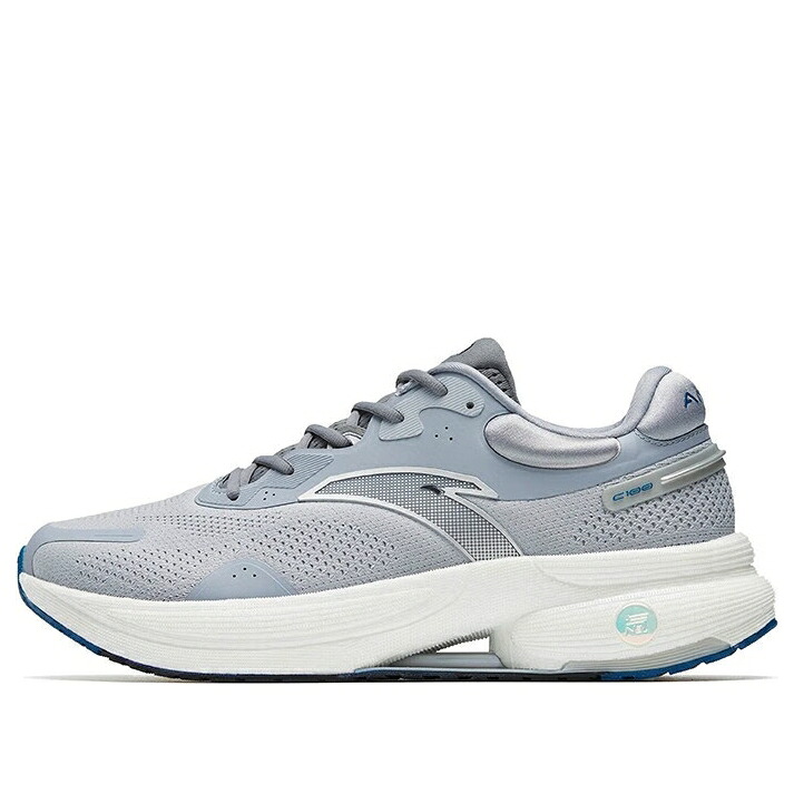 薄墨色 薄墨色 白いこと 白いこと 青味 青み \u0027BLUE GREY\u0027 スニーカー メンズ ANTA C100 112245586-8 / GREY WHITE BLUE