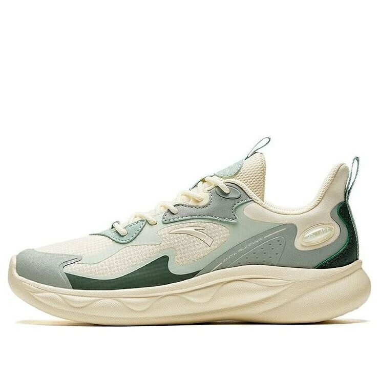 ベージュ 緑 緑であること \u0027BEIGE GREEN\u0027 スニーカー レディース ANTA (WMNS) FLUFFY 922345577-5 / BEIGE GREEN