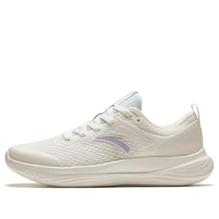 つづき物 白いこと 白いこと 紫 パープル 青碧 青碧 \u0027WHITE\u0027 スニーカー レディース ANTA (WMNS) RUNNING SERIES SNEAKERS 122427792-3 / WHITE PURPLE BLUE