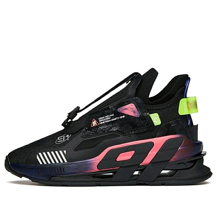 サクラ色 緑 緑であること 黒いこと 黒いこと \u0027\u0027BLACK スニーカー メンズ ANTA AT91 PINK GREEN 112148851-3 / BLACK PINK GREEN