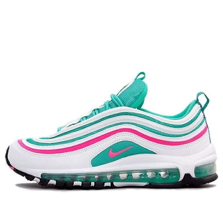 ナイキ マックス 緑 グリーン 赤 レッド 白色 ホワイト エアマックス 'SOUTH BEACH' ジュニア キッズ NIKE (GS) AIR MAX 97 921522-101 / GREEN RED WHITE ベビー マタニティ スニーカー|スニケス