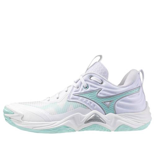 ミズノ ウェーブ ウェイブ エリート 青色 ブルー 白色 ホワイト WHITE TINT スニーカー レディース MIZUNO (WMNS) WAVE MOMENTUM ELITE BLUE V1GC251245 / WHITE BLUE TINT