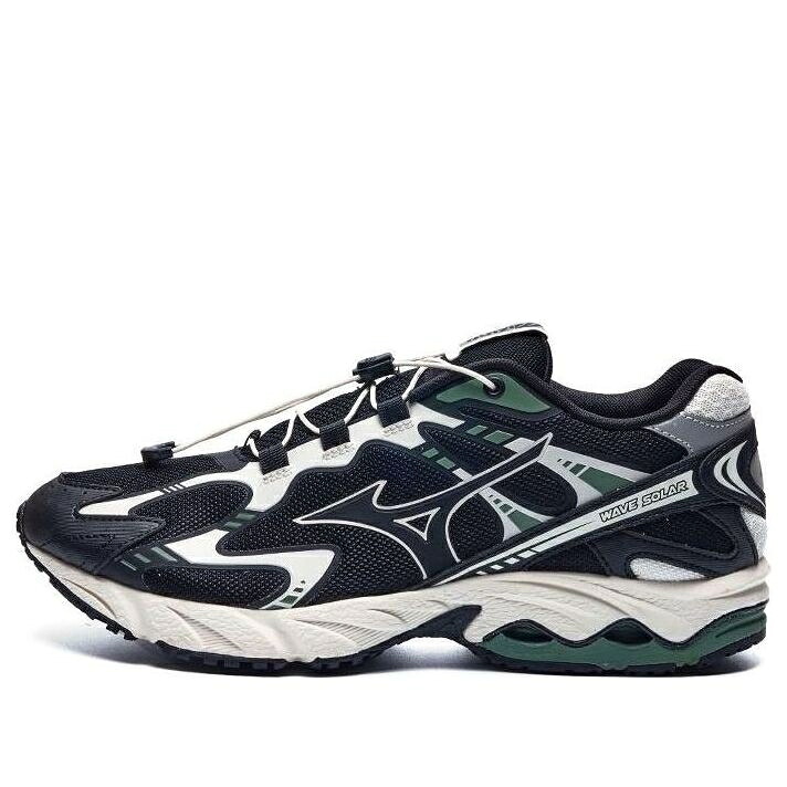 ミズノ 縮くれる ウェイブ 生活スタイル 黒いこと 黒いこと \u0027BLACK LOW\u0027 スニーカー メンズ MIZUNO WAVE SOLAR V2 LIFESTYLE D1GH231807 / BLACK