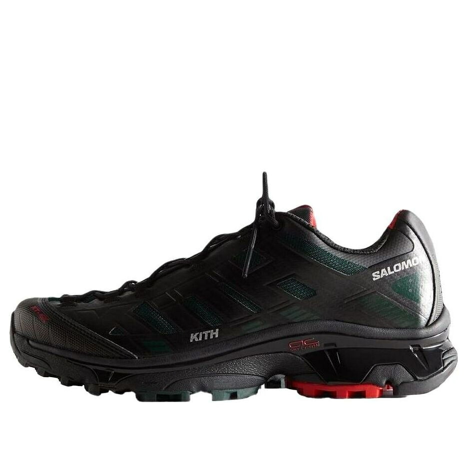 サロモン オリーブ 黒いこと 黒いこと 緑 緑であること 赤 赤いこと \u0027BLACK GREEN\u0027 スニーカー メンズ SALOMON X KITH XT-4K OLIVE 477723 / BLACK OLIVE GREEN RED