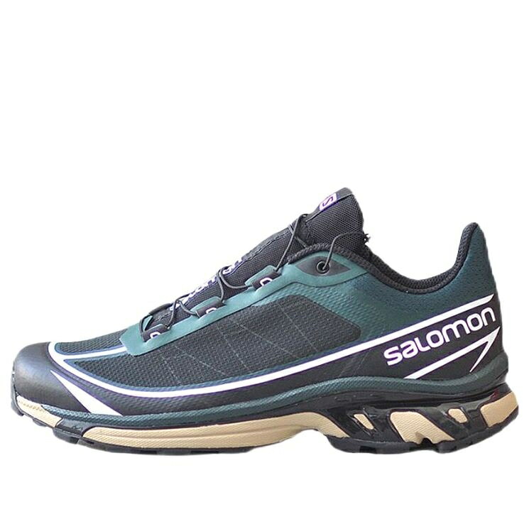 サロモン 黒色 ブラック 緑 グリーン 'TEAL PURPLE' スニーカー メンズ SALOMON XT-6 FT 414707 / BLACK GREEN|スニケス