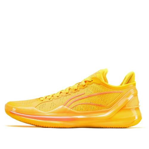 リーニン 黄味がかった 黄色 橙 オレンジ色 白いこと 白いこと \u0027MANGO YELLOW\u0027 スニーカー メンズ LI-NING LIREN 4 V2 LOW ABAU037-5 / MANGO YELLOW ORANGE WHITE