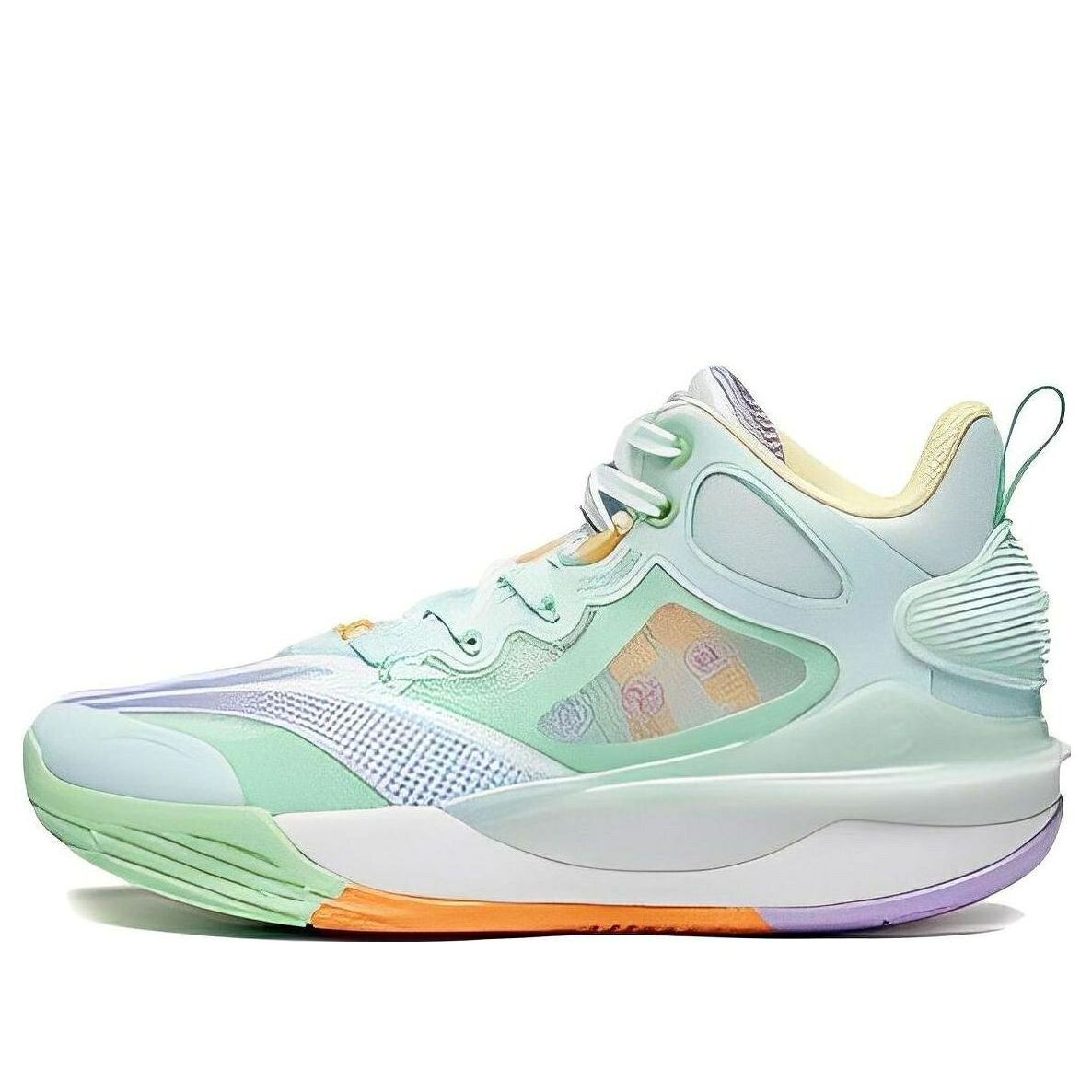リーニン チーム 緑 グリーン 白色 ホワイト 橙 オレンジ 紫 パープル 3.0 'LIGHT GREEN' ジュニア キッズ LI-NING (GS) PIONEER TEAM YKBT026-1 / GREEN WHITE ORANGE PURPLE ベビー マタニティ スニーカー｜スニケス 27,051円