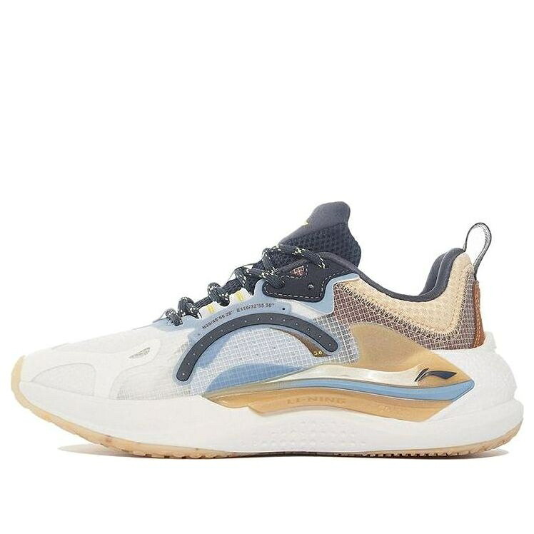 リーニン 白いこと 白いこと カーキ 青味 青み \u0027WHITE KHAKI\u0027 スニーカー メンズ LI-NING SPARK 3 AGLS061-1 / WHITE KHAKI BLUE