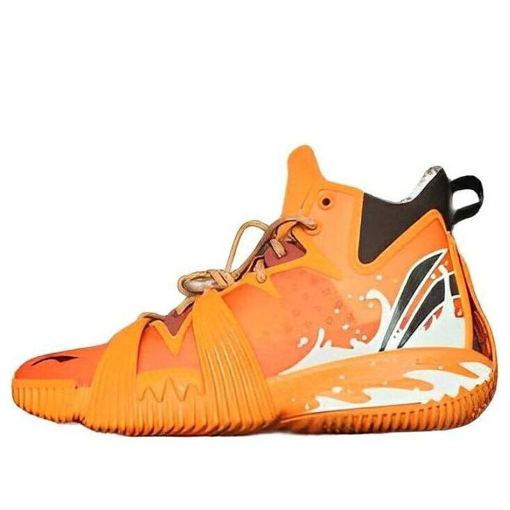 リーニン 橙 オレンジ色 黒いこと 黒いこと \u0027ORANGE\u0027 スニーカー メンズ LI-NING BADFIVE 1 ABFQ015-6 / ORANGE BLACK