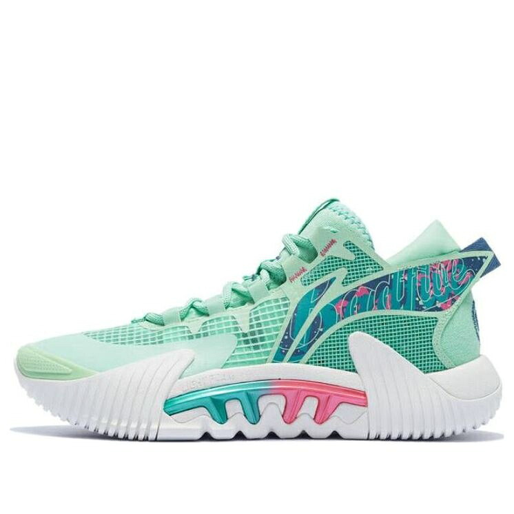 リーニン 緑 緑であること 白いこと 白いこと \u0027GREEN WHITE\u0027 スニーカー メンズ LI-NING BADFIVE 2 LOW ABFT029-3 / GREEN WHITE