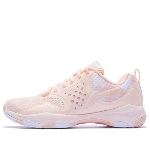 リーニン 橙 オレンジ色 サクラ色 白いこと 白いこと \u0027LIGHT PINK\u0027 スニーカー レディース LI-NING (WMNS) HALBER TD ORANGE AYTQ012-4 / ORANGE PINK WHITE