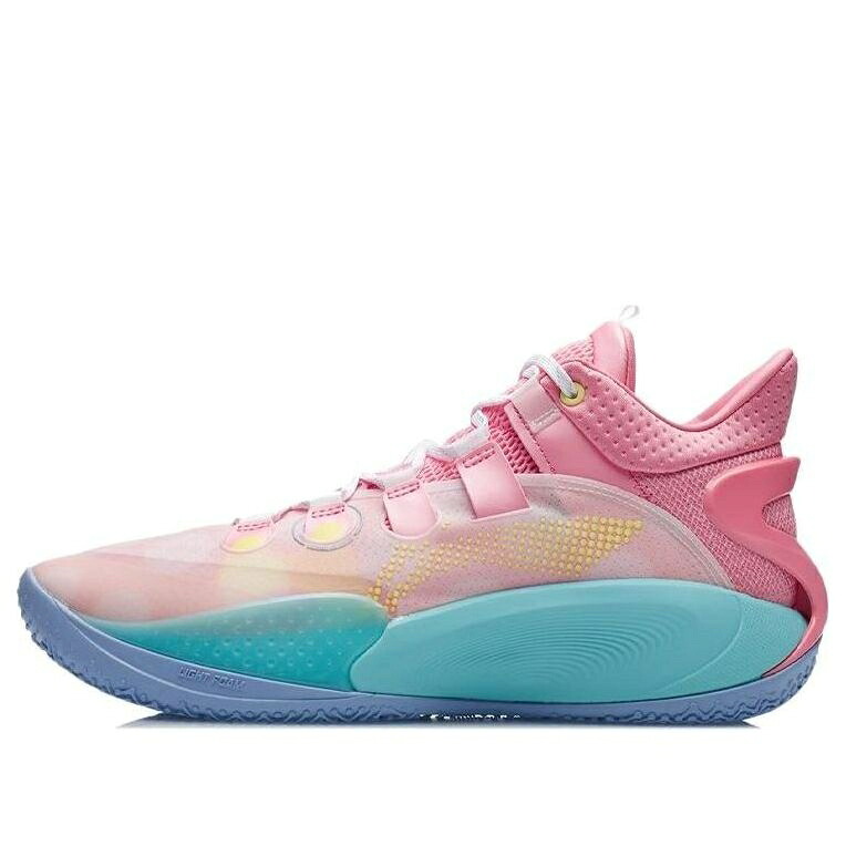 リーニン サクラ色 \u0027GERANIUM TURQUOISE\u0027 スニーカー メンズ LI-NING SONIC 9 LOW PINK ABAR039-7 / SALT PINK GERANIUM PINK