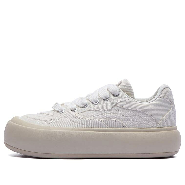 リーニン ベージュ \u0027BEIGE\u0027 スニーカー レディース LI-NING (WMNS) PUFF PLATFORM AZGT026-4 / BEIGE