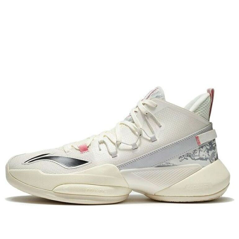リーニン パワー 白色 ホワイト 灰色 グレー 'VANILLA WHITE' スニーカー メンズ LI-NING POWER 8 V2 ABPS001-1 / VANILLA WHITE ANTARCTIC GREY