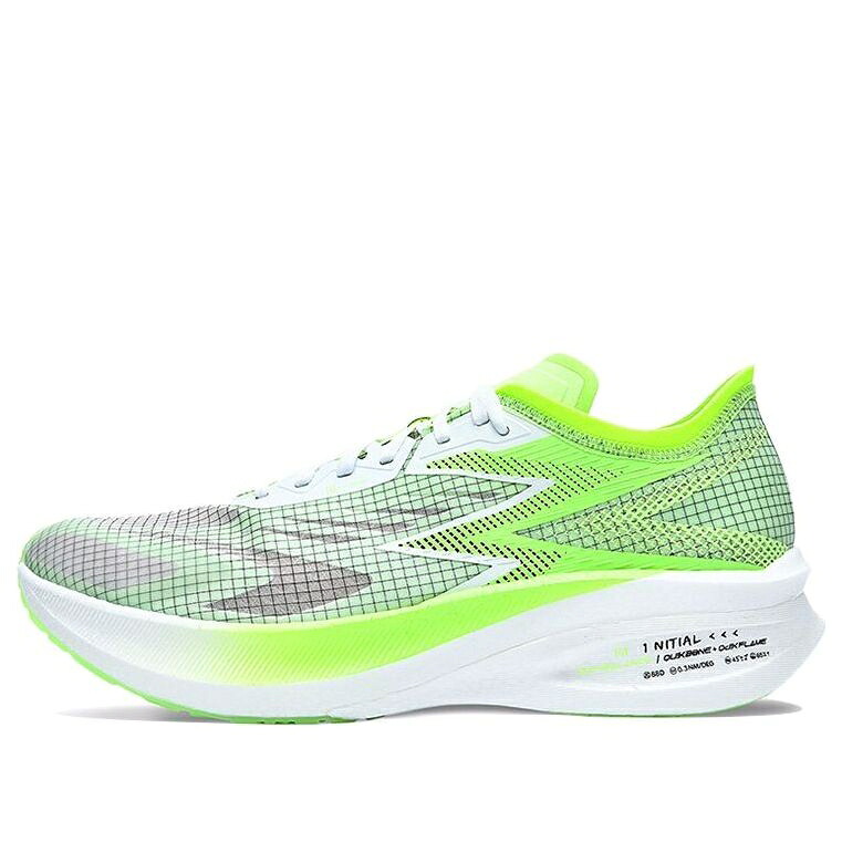 白いこと 白いこと 緑 緑であること QU!K \u0027WHITE GREEN\u0027 スニーカー メンズ 361 DEGREES 361 DEGREES X FOAM FLYING FLAME PB NEON 672122210F-2 / WHITE GREEN スニーカー-靴