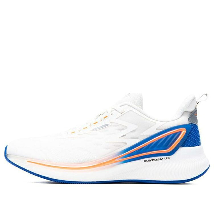 ライト スニーカー 運動靴 白色 ホワイト 青色 ブルー QU!K 'WHITE BLUE' スニーカー メンズ 361 DEGREES 361 DEGREES LITE LIGHTWEIGHT BREATHABLE RUNNING SHOES 572032218-1 / WHITE BLUE
