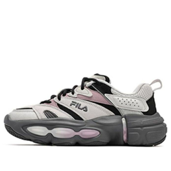 フィラ 白いこと 白いこと 薄墨色 薄墨色 サクラ色 \u0027GREY PINK\u0027 スニーカー レディース FILA (WMNS) ET SWINGSHOT SNEAKERS WHITE F12W342109FAB / GREY WHITE PINK
