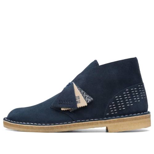 クラークス ブーツ 紺色 米国海軍 乾荒原ブーツS \u0027SASHIKO NAVY\u0027 スニーカー メンズ CLARKS DESERT BOOTS 26169154 / SASHIKO NAVY