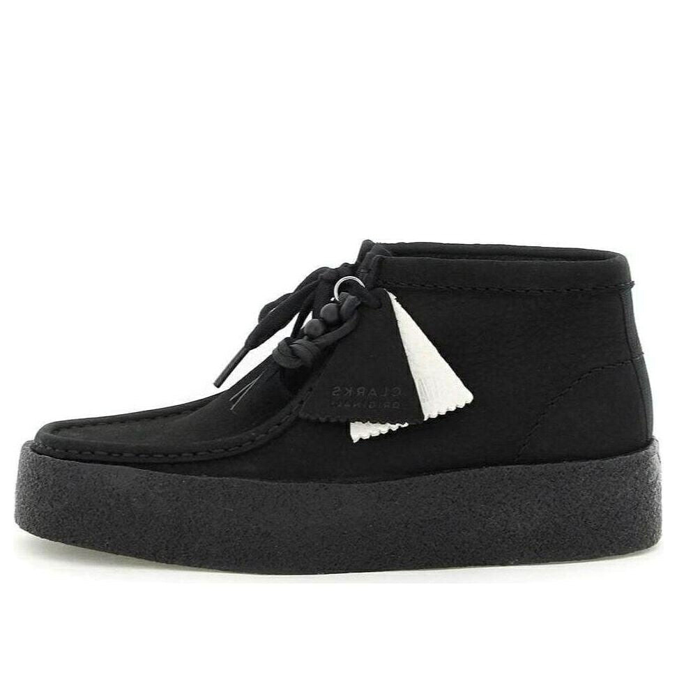 クラークス ブーツ 黒色 ブラック 'BLACK NUBUCK' スニーカー レディース CLARKS (WMNS) WALLABEE CUP BOOTS 26168980 / BLACK|スニケス