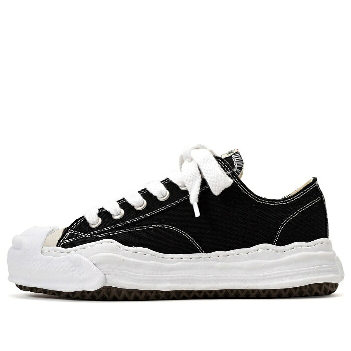 棲み家 ミハラヤスヒロ 黒いこと 黒いこと 白いこと 白いこと \u0027BLACK WHITE\u0027 スニーカー メンズ MAISON MIHARA YASUHIRO MAISON MIHARA YASUHIRO HANK OG SOLE CANVAS LOW A05FW702-BLK / BLACK WHITE