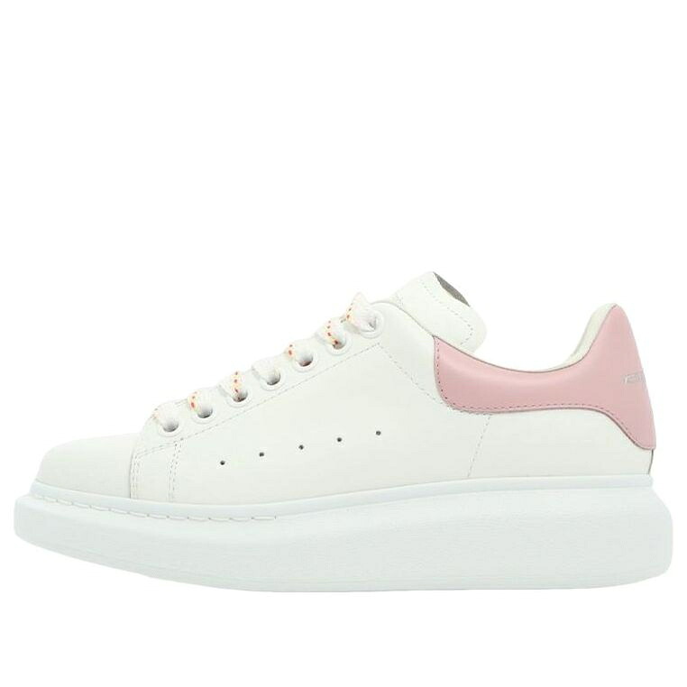 アレキサンダーマックイーン なめし革 白いこと 白いこと サクラ色 \u0027WHITE PINK\u0027 スニーカー レディース ALEXANDER MCQUEEN (WMNS) ALEXANDER MCQUEEN OVERSIZED LARRY LEATHER SNEAKERS 718139WHGP58937 / WHITE PINK