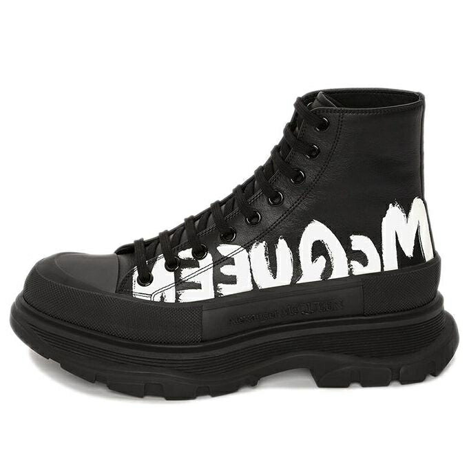 アレキサンダーマックイーン ブーツ 黒色 ブラック 'BLACK WHITE' スニーカー メンズ ALEXANDER MCQUEEN ALEXANDER MCQUEEN ANKLE BOOTS 682422WIABD1070 / BLACK|スニケス