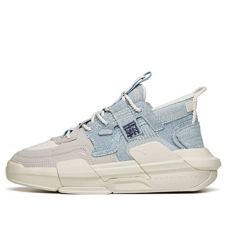 ショック ゲーム 灰色 グレー 青色 ブルー 'GREY BLUE' スニーカー メンズ ANTA SHOCK THE GAME 3 LOW 112218084-7 / GREY BLUE