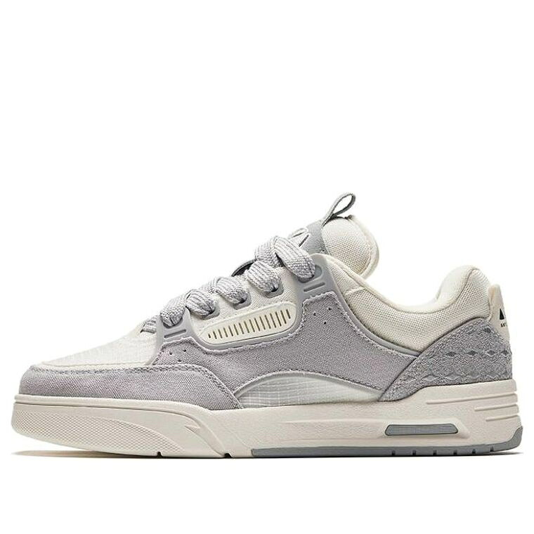 白いこと 白いこと 薄墨色 薄墨色 \u0027GREY\u0027 スニーカー メンズ ANTA AOJIE SKATEBOARDING 112428041-1 / WHITE GREY