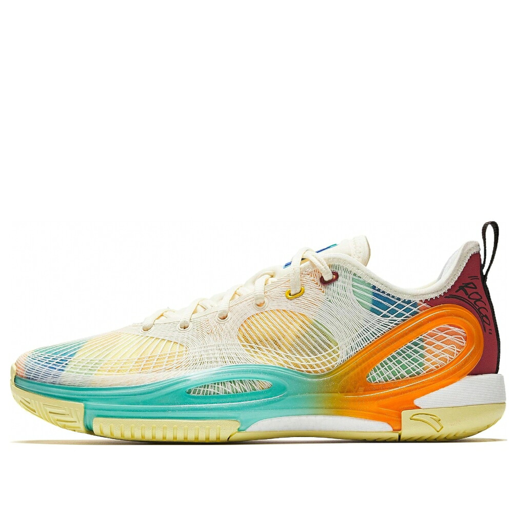 ベージュ 橙 オレンジ色 \u0027ROCCO\u0027 スニーカー メンズ ANTA SPLASH 7 112521131-6 / BEIGE TEAL ORANGE