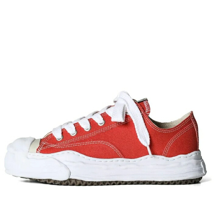 メゾン ミハラヤスヒロ 橙 オレンジ 白色 ホワイト ORANGE スニーカー メンズ MAISON MIHARA YASUHIRO MAISON MIHARA YASUHIRO PETERSON OG SOLE CANVAS LOW A01FW702-ORANGE / ORANGE WHITE
