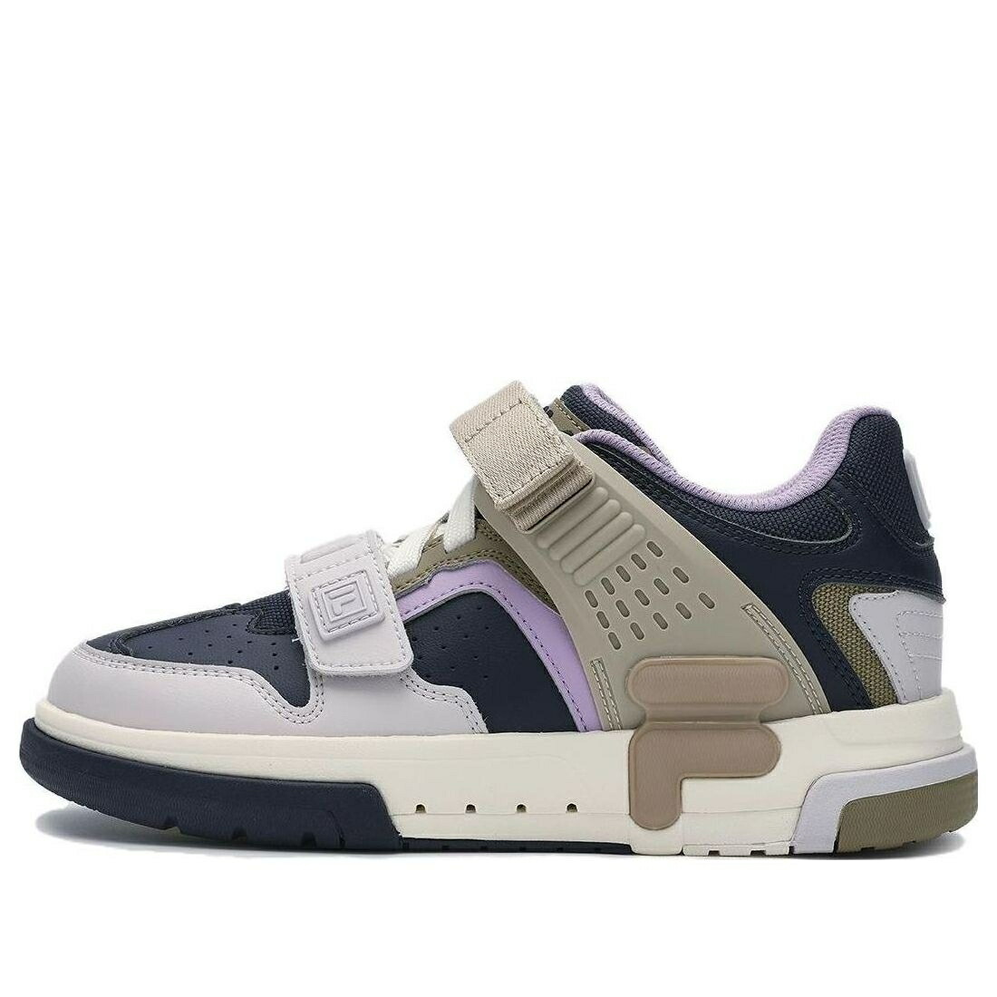 フィラ 紫 パープル 黒いこと 黒いこと ベージュ \u0027PURPLE BLACK\u0027 スニーカー レディース FILA (WMNS) DOPPIO SNEAKERS F12W341223FMS / PURPLE BLACK BEIGE