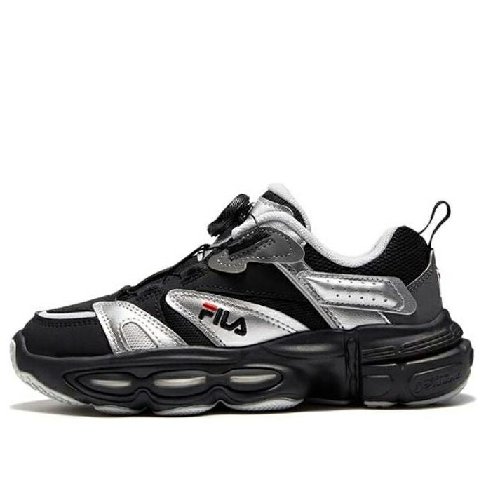 フィラ ビンテージ ヴィンテージ 黒いこと 黒いこと しろがね色 しろがね色 \u0027BLACK SILVER\u0027 お坊っちゃん キッズ FILA (GS) VINTAGE SPORT SNEAKERS K15B341119FBS / BLACK SILVER もの言う花 マタニティ スニーカー