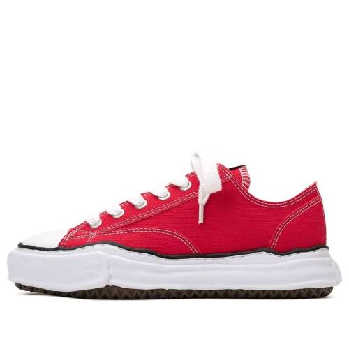 住み家 ミハラヤスヒロ 赤 赤いこと 白いこと 白いこと \u0027RED\u0027 スニーカー メンズ MAISON MIHARA YASUHIRO MAISON MIHARA YASUHIRO PETERSON OG SOLE CANVAS LOW A01FW702-RED / RED WHITE