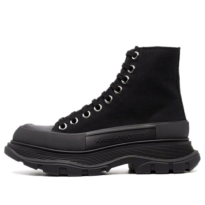 アレキサンダーマックイーン ブーツ 黒いこと 黒いこと \u0027BLACK\u0027 スニーカー レディース ALEXANDER MCQUEEN (WMNS) ALEXANDER MCQUEEN TREAD SLICK LACE UP BOOT 611706W4MV21000 / BLACK BLACK