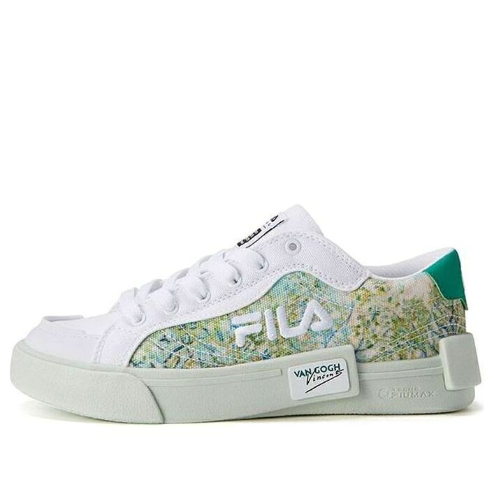 フィラ 滑る スニーカー 運動すること靴 白いこと 白いこと 緑 緑であること \u0027GREEN WHITE\u0027 御坊っちゃん キッズ FILA (GS) X VAN GOGH SKATE SHOES K15B224305FWG / WHITE GREEN もの言う花 マタニティ スニーカー 靴-キッズ・ベビー・マタニティ