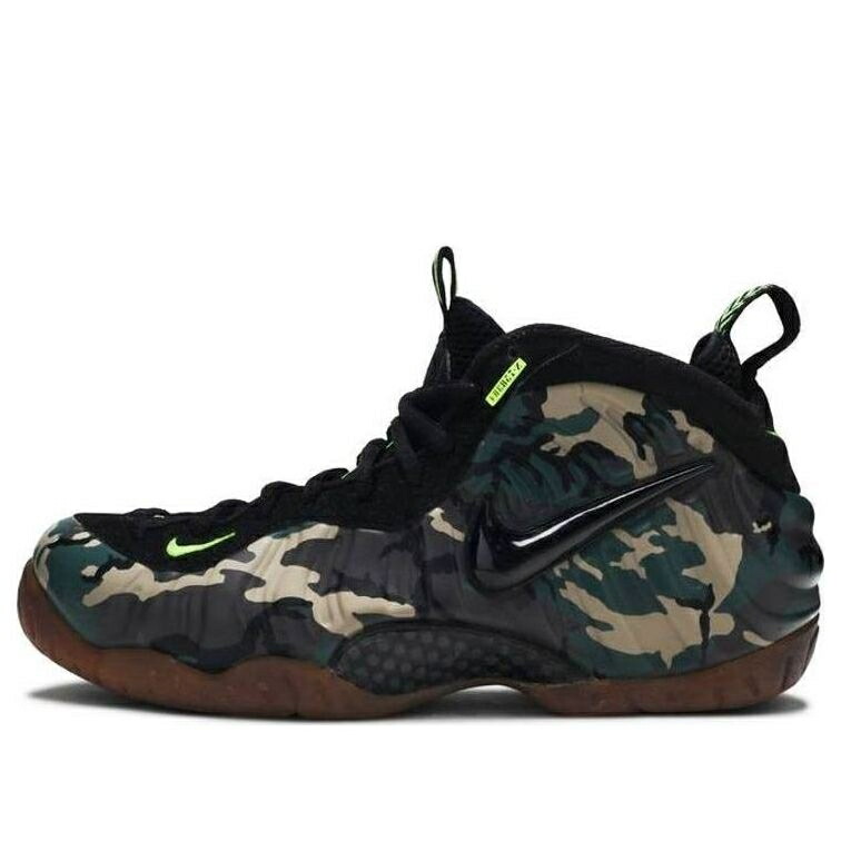 ナイキ フォームポジット プロ フォレスト 黒色 ブラック エアフォームポジットプロ 'GREEN CAMO' スニーカー メンズ NIKE AIR FOAMPOSITE PRO PRM LE 587547-300 / FOREST BLACK