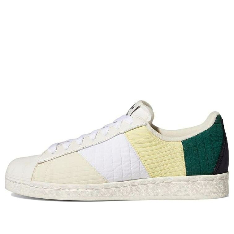 アディダス オリジナルス スーパースター 黄色 イエロー 紺色 ネイビー スニーカー メンズ ADIDAS ORIGINALS SUPERSTAR 82 PANEL GZ4834 / ALUMINIUM YELLOW SHALE NAVY OFF｜スニケス