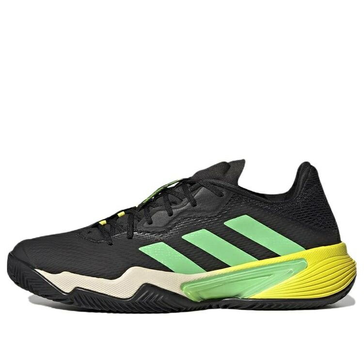 アディダス バリケード テニス スニーカー 運動靴 黒色 ブラック 緑 グリーン BLACK GREEN スニーカー メンズ ADIDAS BARRICADE CLAY MEN TENNIS SHOES GY1435 / BLACK GREEN
