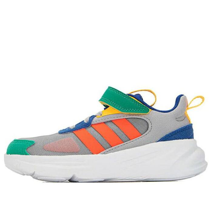 アディダス ネオ スニーカー 運動靴 灰色 グレー グレイ マジック 'MAGIC MULTICOLOR' ジュニア キッズ ADIDAS (GS) NEO OZELLE SHOES GRAY H03805 / MAGIC GRAY MULTICOLOR ベビー マタニティ スニーカー｜スニケス