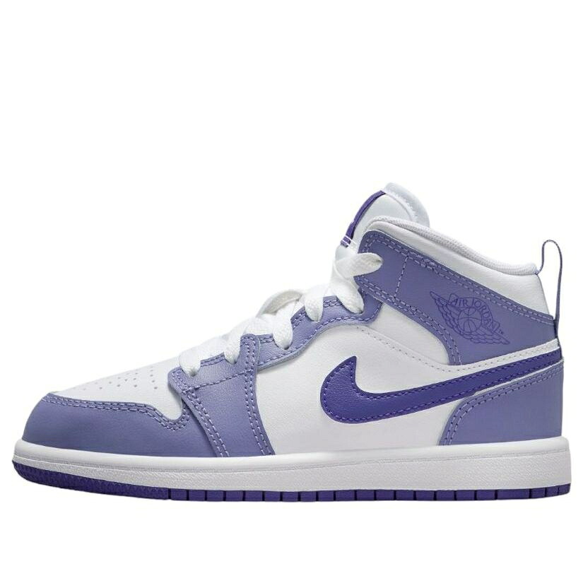 ナイキ ジョーダン ミッド 白色 ホワイト コート 'DUSTY PURPLE' ジュニア キッズ JORDAN (PS) AIR 1 MID AMETHYST WHITE COURT DQ8424-500 / DUSTY AMETHYST WHITE COURT ベビー マタニティ スニーカー