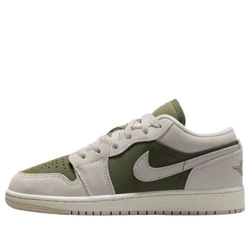 ナイキ ジョーダン オリーブ \u0027MEDIUM SAIL\u0027 御坊っちゃん キッズ JORDAN (GS) AIR 1 LOW SE OLIVE HV4396-201 / MEDIUM OLIVE SAIL LIGHT OREWOOD もの言う花 マタニティ スニーカー