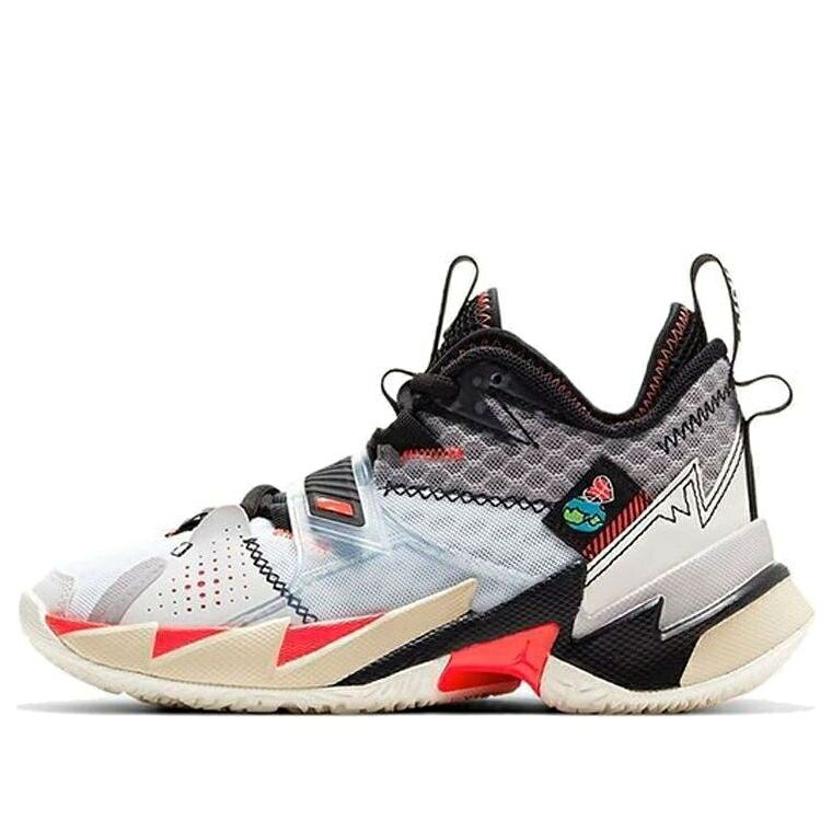 ナイキ ジョーダン 白色 ホワイト クリムゾン 黒色 ブラック ZER0.3 'UNITE' ジュニア キッズ JORDAN (GS) AIR WHY NOT CD5804-101 / WHITE BRIGHT CRIMSON BLACK ベビー マタニティ スニーカー