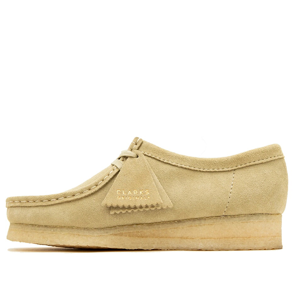 クラークス ベージュ \u0027MAPLE SUEDE\u0027 スニーカー レディース CLARKS (WMNS) WALLABEE 26155545 / BEIGE