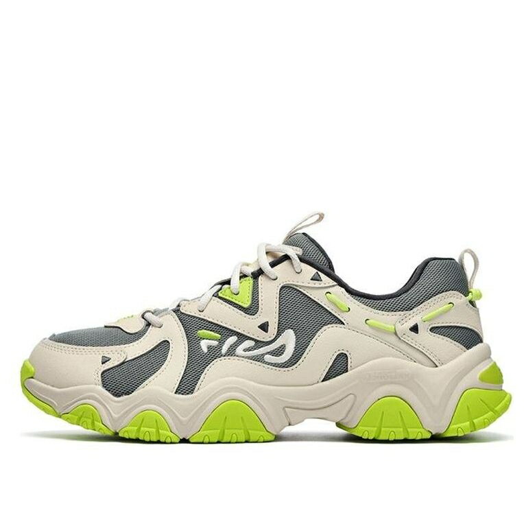 フィラ 緑 緑であること ベージュ \u0027GREEN BEIGE\u0027 スニーカー メンズ FILA FLUID 4 SNEAKERS F12M232127FMW / GREEN BEIGE