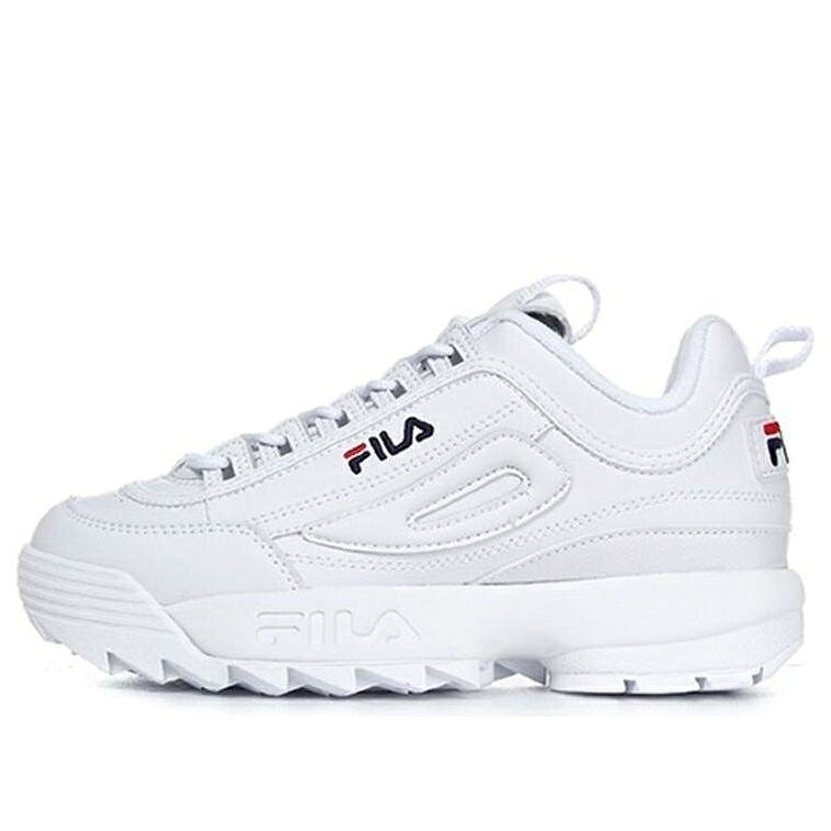 フィラ 白色 ホワイト 'WHITE' FS1HTB1071X_WWT スニーカー メンズ FILA DISRUPTOR 2 LOW / WHITE｜スニケス